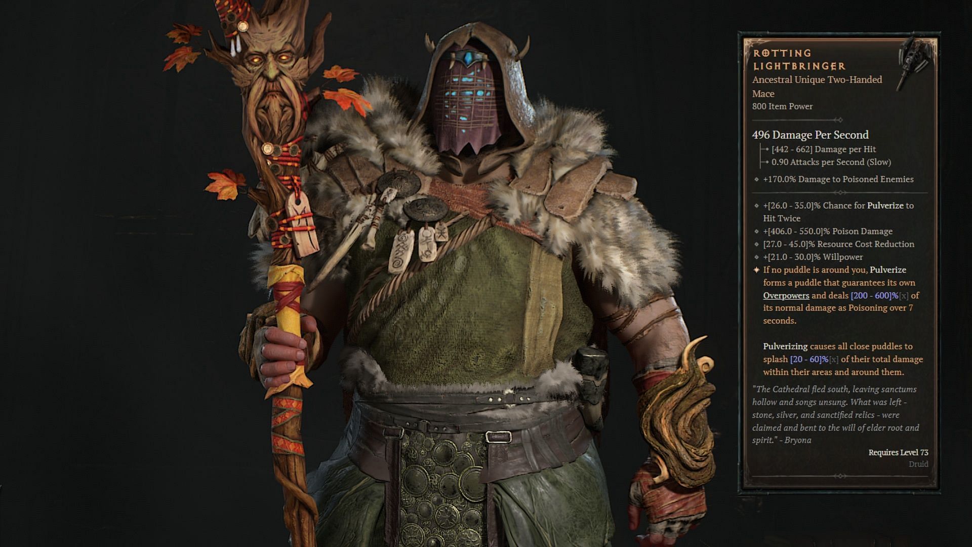 What an incredible Unique. I'm such a big fan of Poison builds (Image via Blizzard Entertainment)